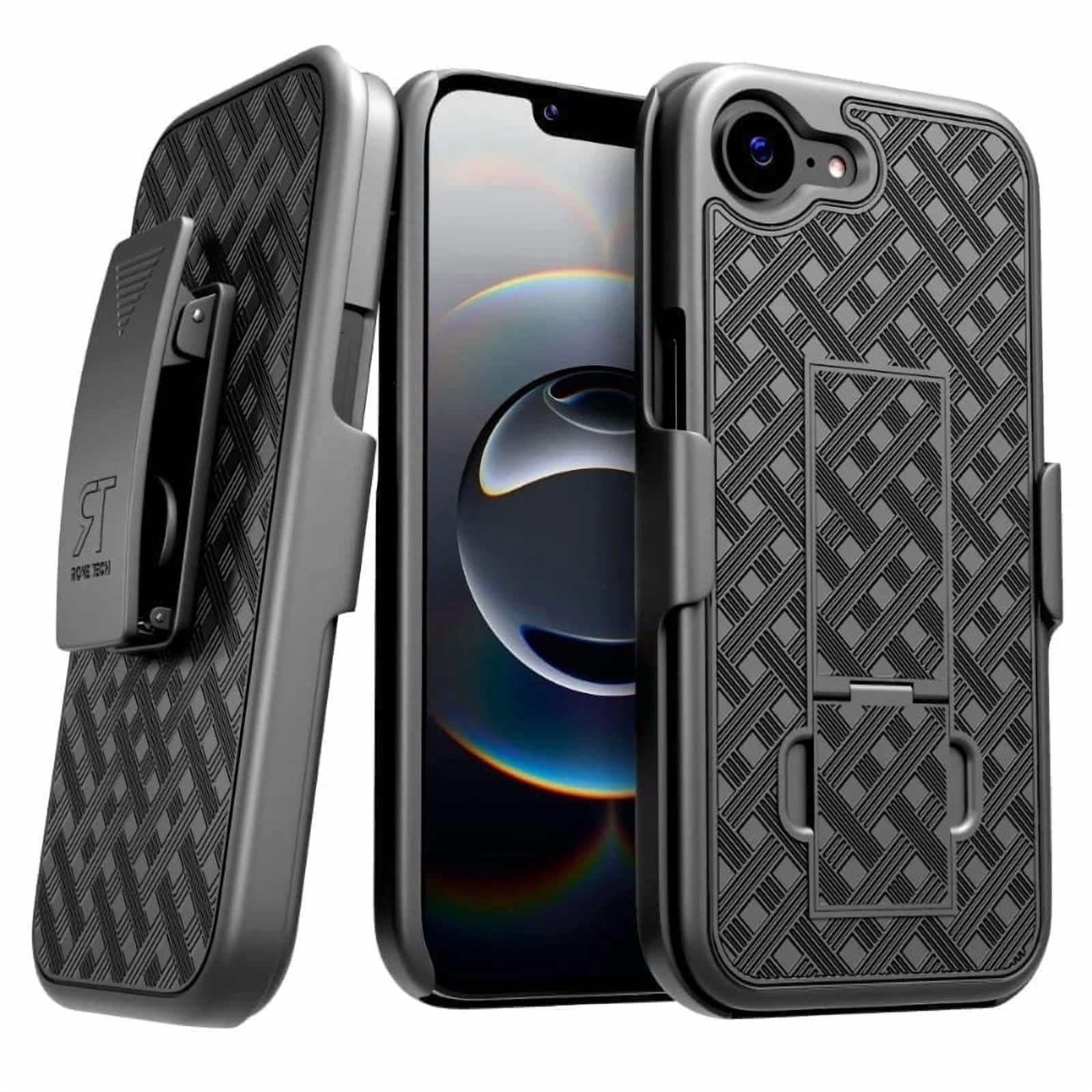 RomeTech - Shell Holster Combo Case for Apple iPhone 16e - Black