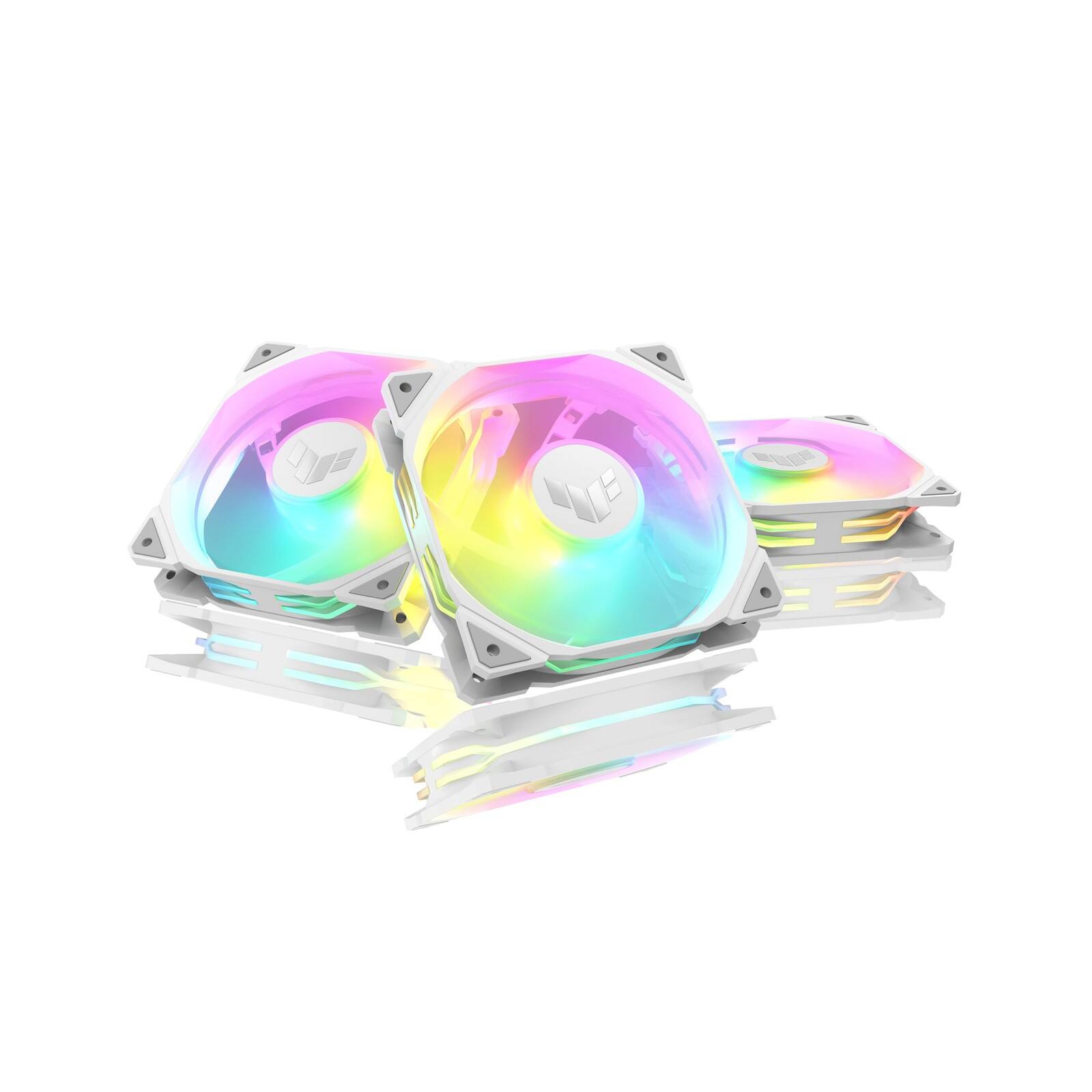 ASUS TUF Gaming TR120 120mm ARGB Reverse Fan Triple Pack, 76.3 CFM