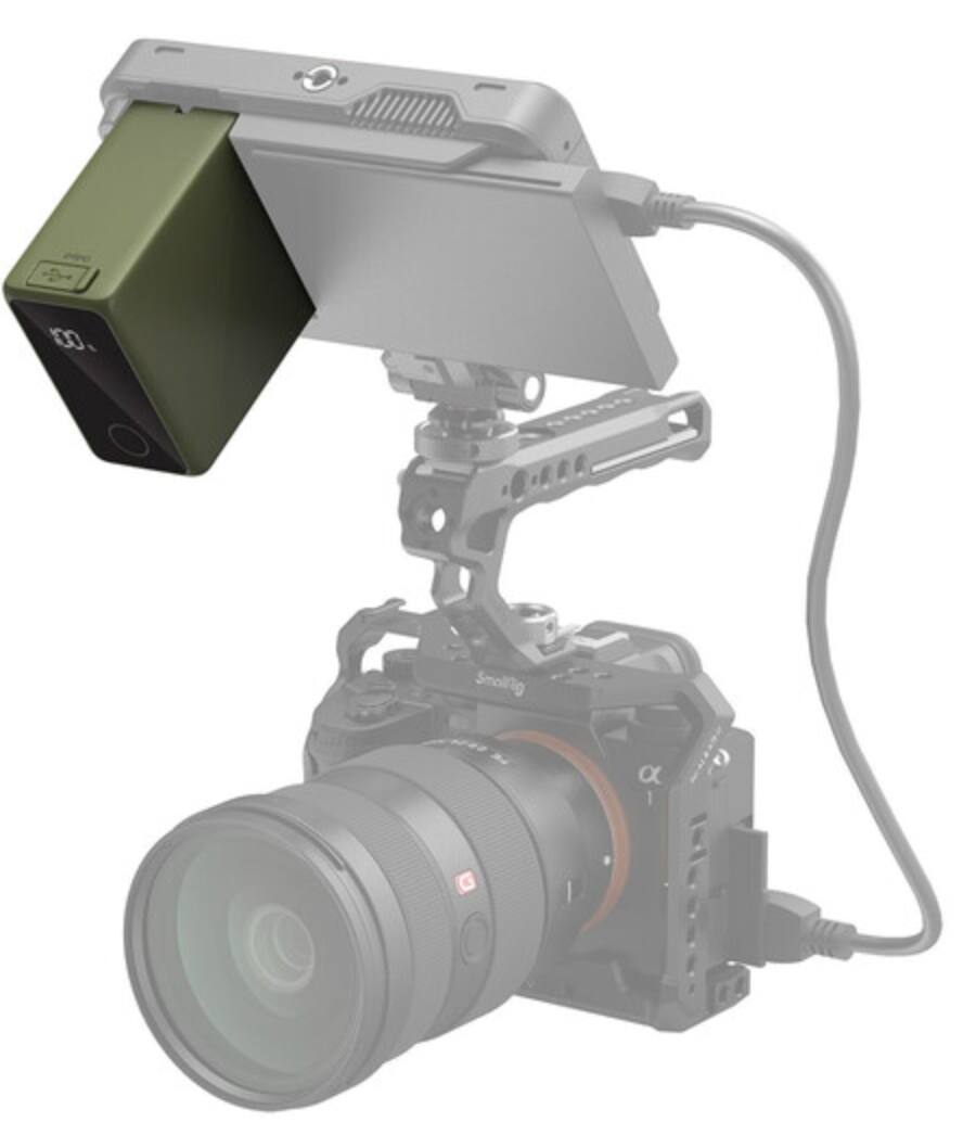 Alt View 2. Smallrig - SmallRig L-Series NP-F970 USB-C Rechargeable Camera Battery (Green) for LED Lights, Monitors, and Cameras-4577.