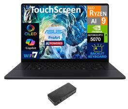 ASUS - ProArt P16 Laptop 16.0 4K (AMD Ryzen AI 9 370, 32GB LPDDR5X, 2TB PCIe SSD, GeForce RTX 5070, Win 11 Pro) - Nano Black