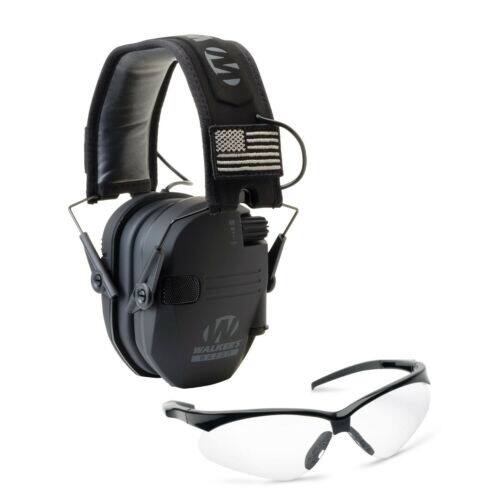Walkers - Walker’s Razor Slim Electronic Muff ( Patriot Version) with Glasses (Clear) - Black price history on PriceWatchPro
