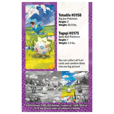 Pokemon ME2.5 Ascended Heroes Mini Tin | Togepi and Totodile Pokemon ME2.5 Ascended Heroes Mini Tin | Togepi and Totodile