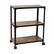Alt View 15. Mind Reader - Bar Cart, Rolling Cart, Microwave Stand, 3-Tier, Coffee Cart, Kitchen, Wood Metal, 23"L x 12"W x 29.5"H - Black.