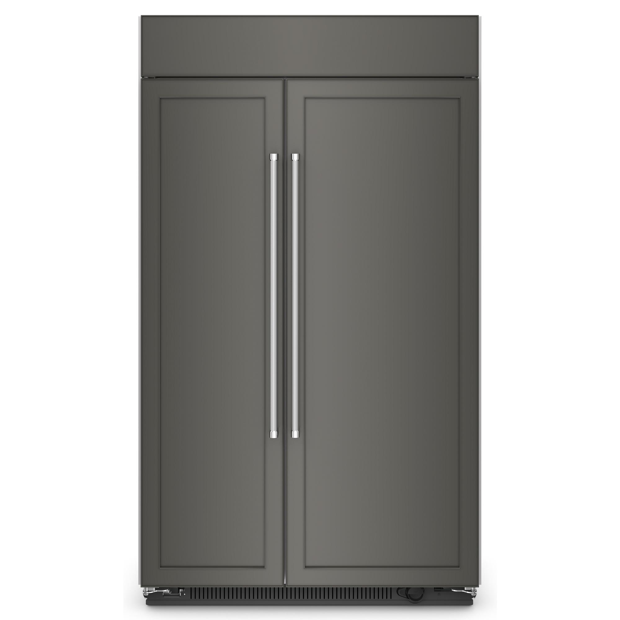 Front. KitchenAid - 30 Cu. Ft. Built-In Side-by-Side Refrigerator with Platinum Interior - Panel Ready.