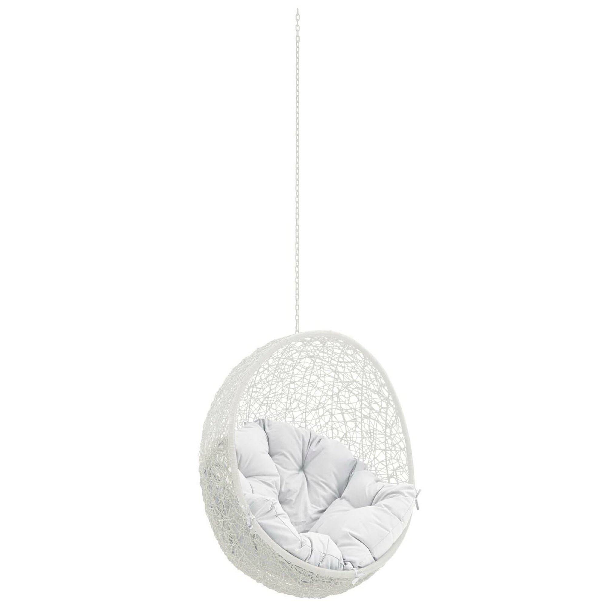 Front. Modway - Hide Outdoor Patio Swing Chair Without Stand by Modway - White.