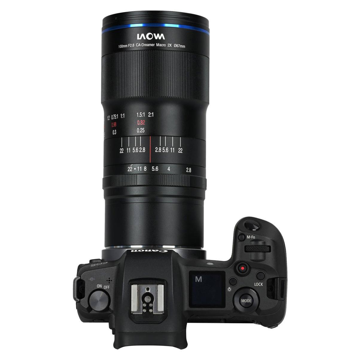 100mm F2.8 CA-Dreamer Macro 2X  
0.67m  
1:1  
1.98  
0.3  
1.5:1  
22  
0.82  
0.25  
22  
11  
5.6  
2.8  
2.8  
5.6  
22  
11  
8  
5.6  
4  
28  
M-Fn  
CaTar  
ON OFF  
M & LOCK MODE
