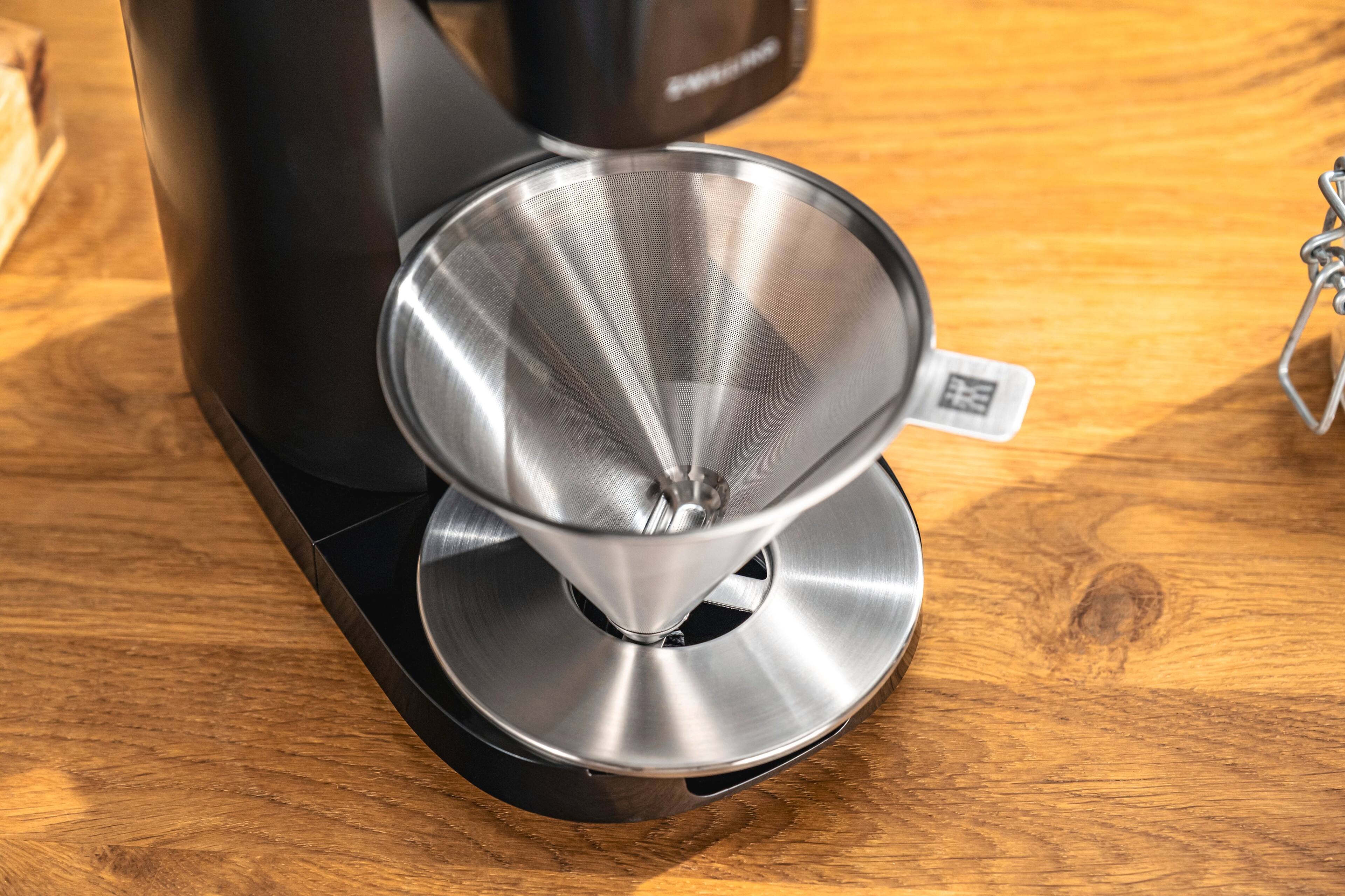 Alt View 7. ZWILLING - ZWILLING Sorrento Stainless Steel Pour Over Coffee Dripper - Silver.