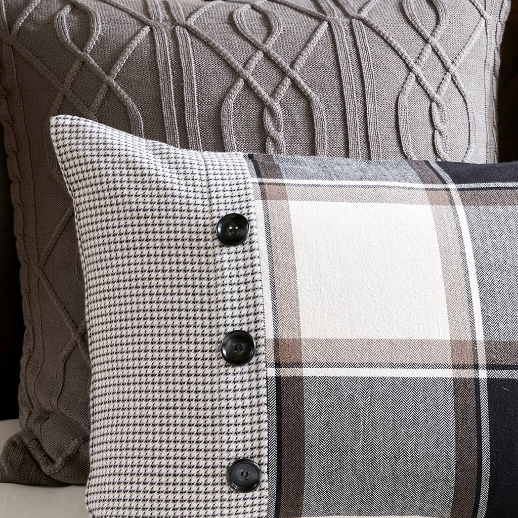 Alt View 3. Gracie Mills - Gracie Mills Obrien Rustic Retreat 8-Piece Cotton Jacquard Comforter Set - Brown.