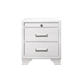 Global Furniture USA - Transitional Glam Jordyn Nightstand - White
