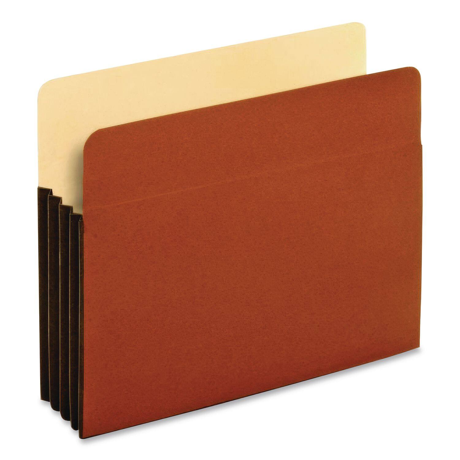 Angle. Tops Business Forms - File Cabinet Pockets, 3.5" Expansion, Legal Size, Redrope, 10/box.