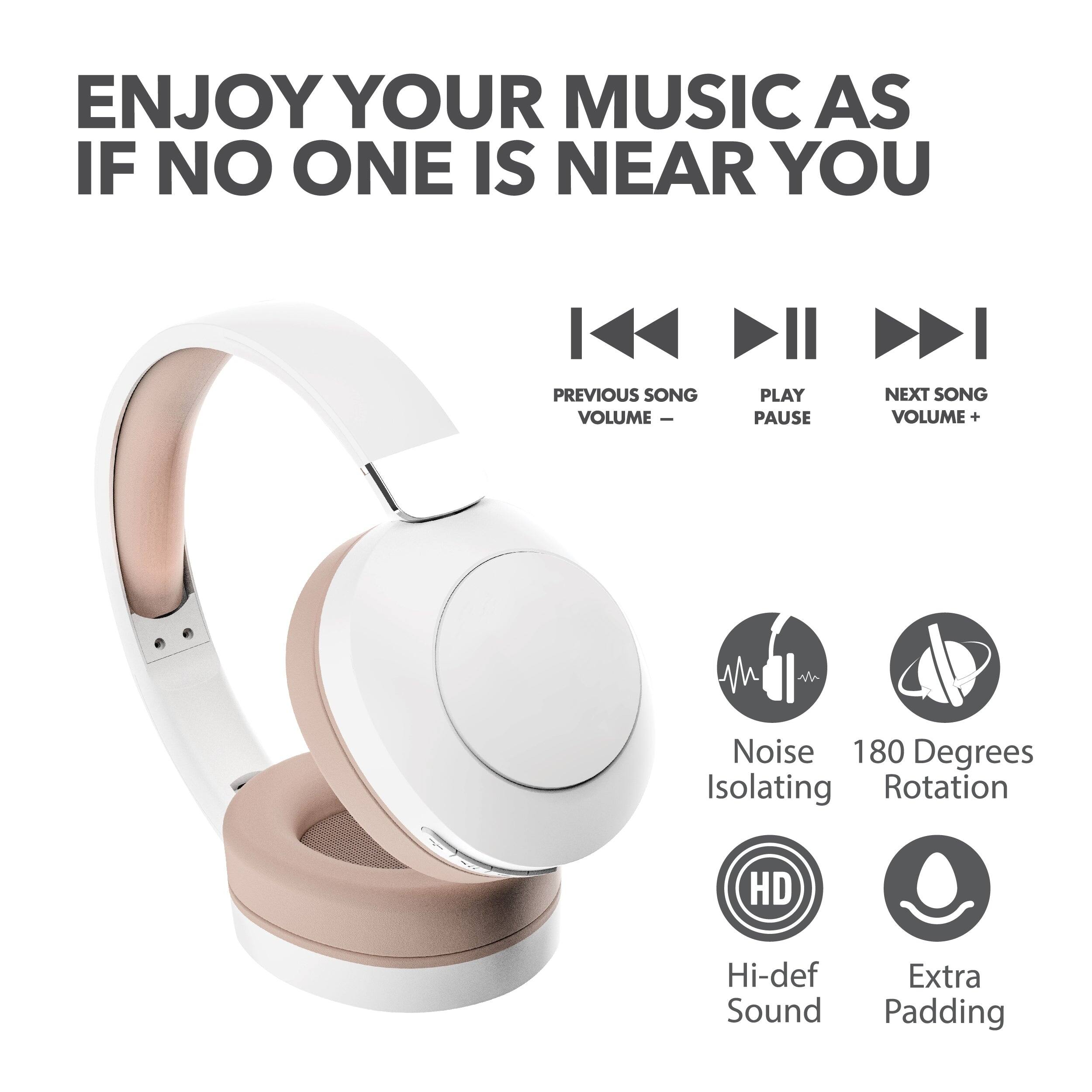 ENJOY YOUR MUSIC AS IF NO ONE IS NEAR YOU

PREVIOUS SONG VOLUME - PLAY PAUSE NEXT SONG VOLUME +

Noise Isolating Rotation 180 Degrees

HD Hi-def Sound Extra Padding