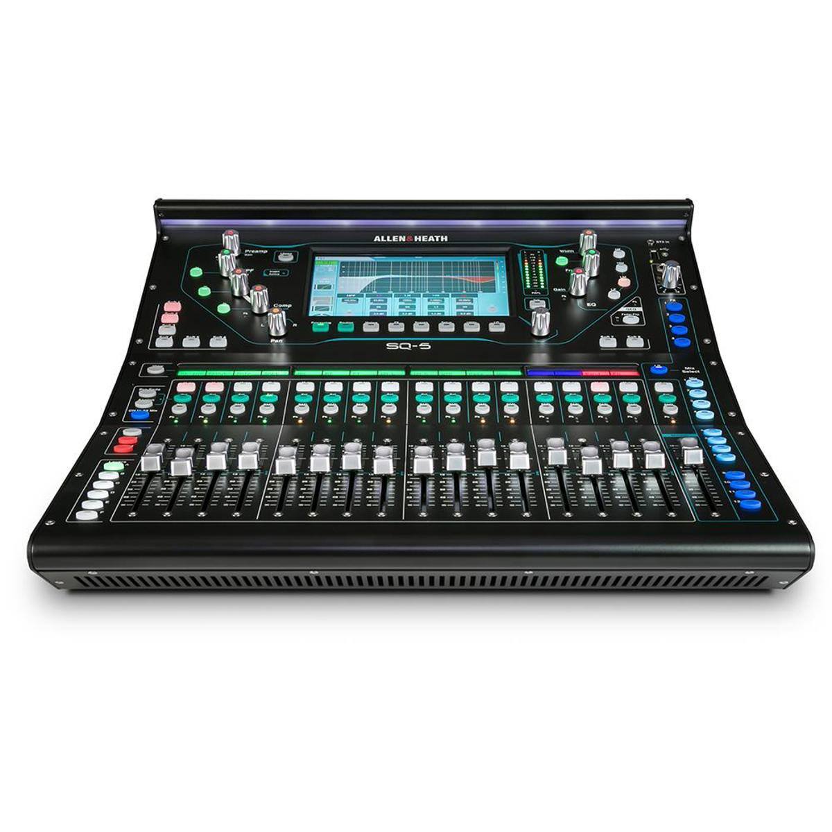Allen & Heath - SQ-5 48-Channel/36-Bus Digital Mixer with 16+1 Motorized Faders and 6 Layers, 8 Softkeys