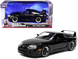 1995 Toyota Supra "Fast & Furious" Movie 1/24 Diecast Model Car by Jada - Black
