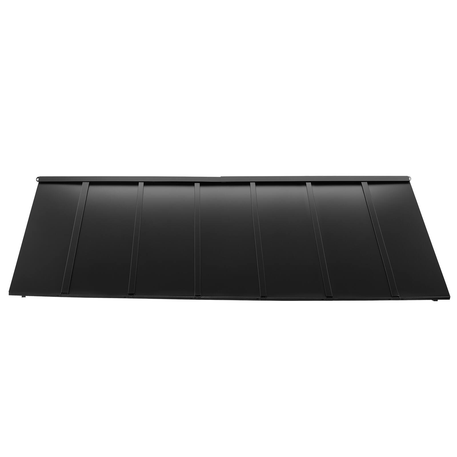 Alt View 5. VEVOR - Fixed Metal Awning 80 x 36 in, Window Awning Door Canopy, Stable Triangle Steel Frame Exterior Awnings Rain - Black.