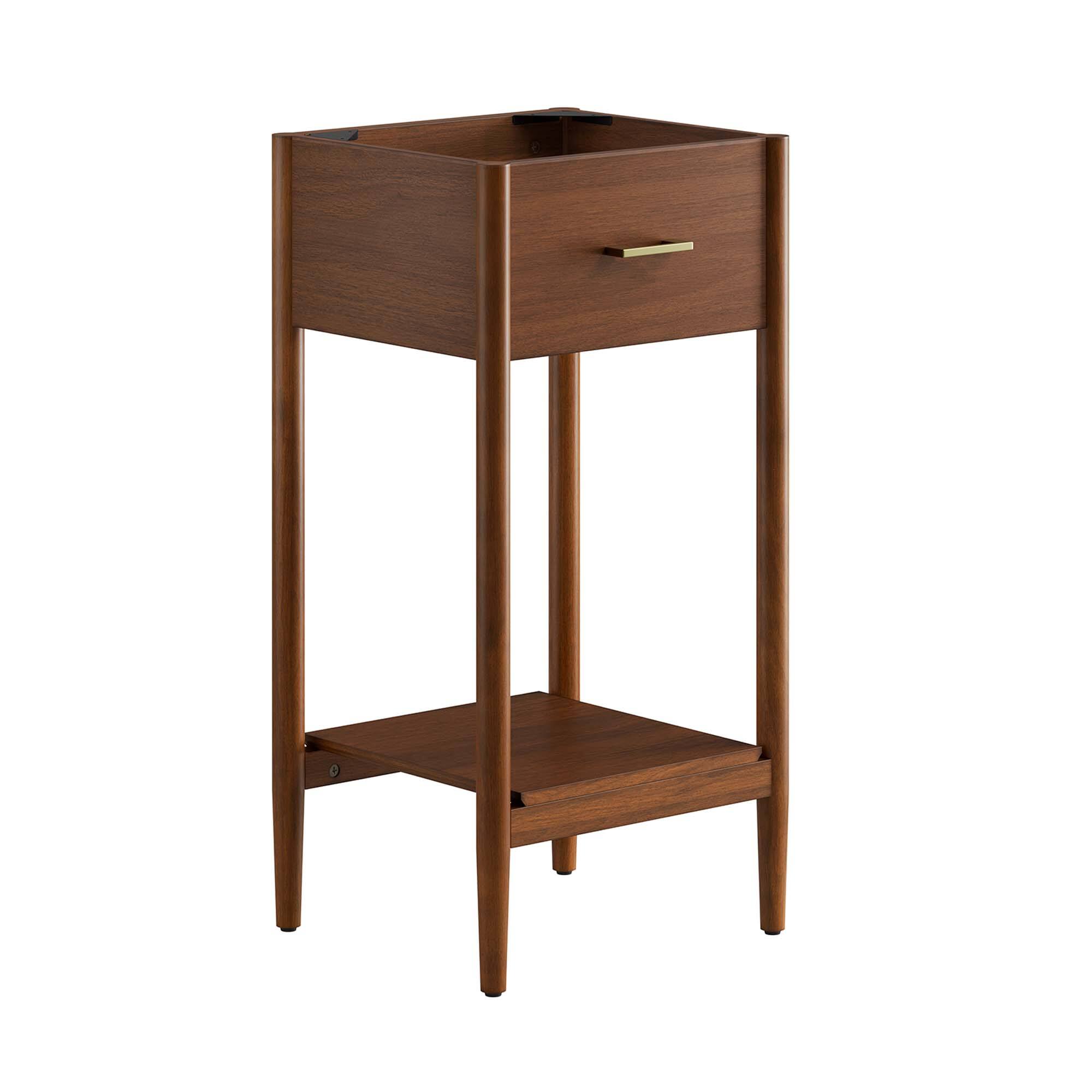 Angle. Modway - Zaire Bathroom Cabinet Basin Not Included by Modway - Walnut.