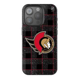 Keyscaper - NHL - Ottawa Senators Plaid Bling iPhone Case - 14 - Black