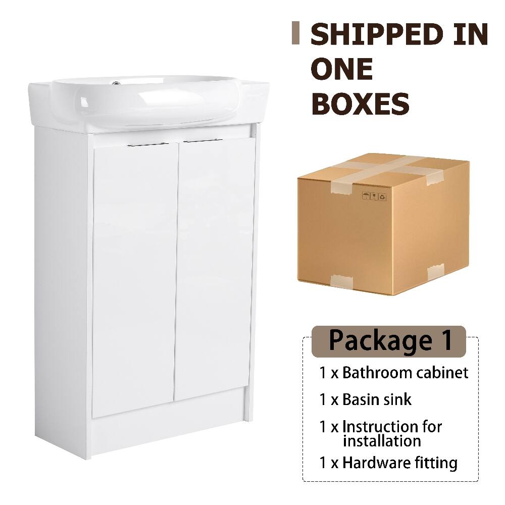 I SHIPPED IN ONE BOXES

Package 1
1 X Bathroom cabinet
1 X Basin sink
1 X Instruction for installation
1 X Hardware fitting