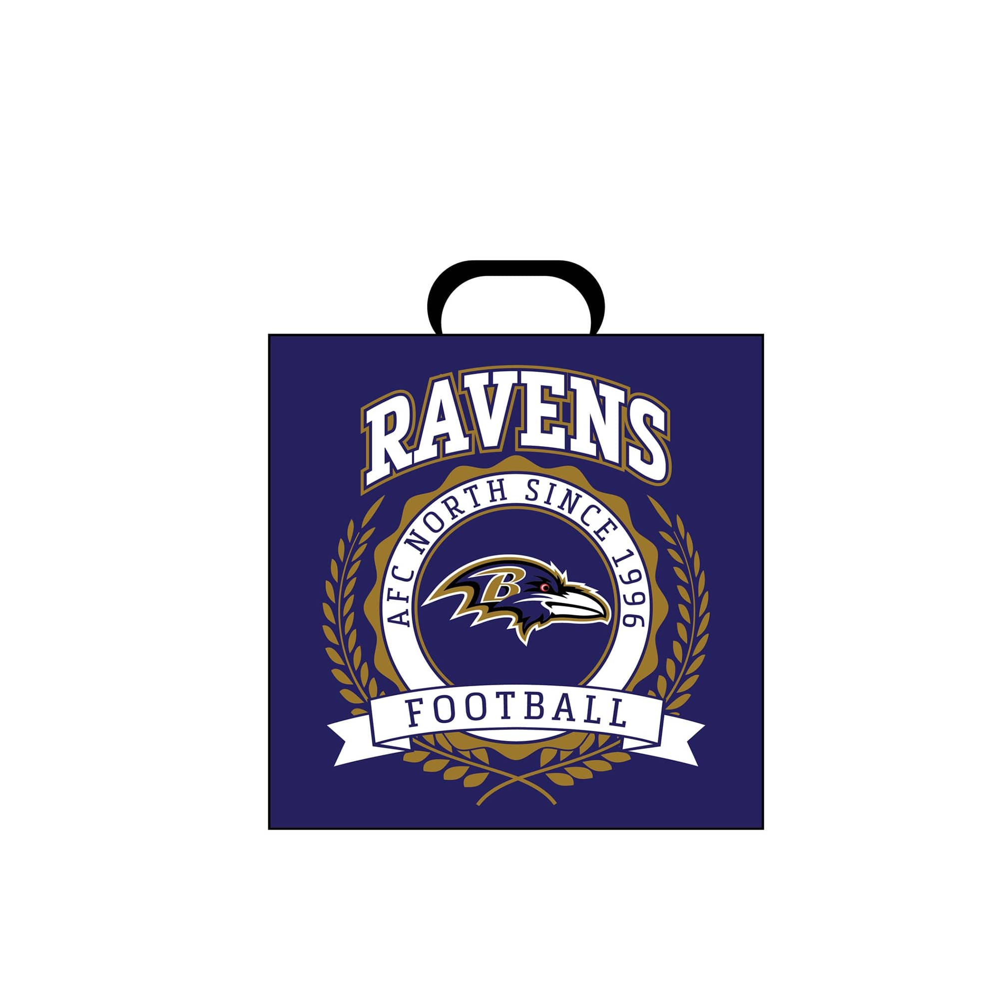 "Pegasus - Baltimore Ravens 14"" Crest Logo Stadium Cushion - Multicolor" price history on PriceWatchPro