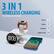 3 IN 1 WIRELESS CHARGING With Digital Alarm Clock iPhone iWatch Earbuds Digital Clock