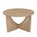 Front Zoom. Walker Edison - Contemporary Arch-Base Round Coffee Table - Coastal Oak.