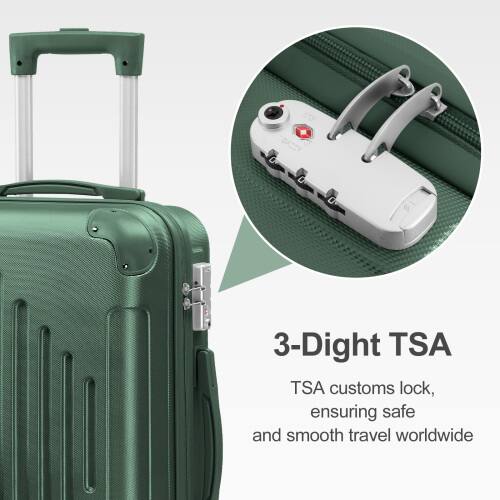 3-Digit TSA  
TSA customs lock, ensuring safe and smooth travel worldwide