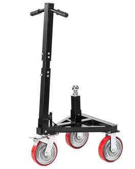 VEVOR - Trailer Dolly,3500lbs Tongue Weight Capacity,18 inch and 22 inch Height Adjustable Trailer Dolly,with 2 inch Hitch Ball - Black