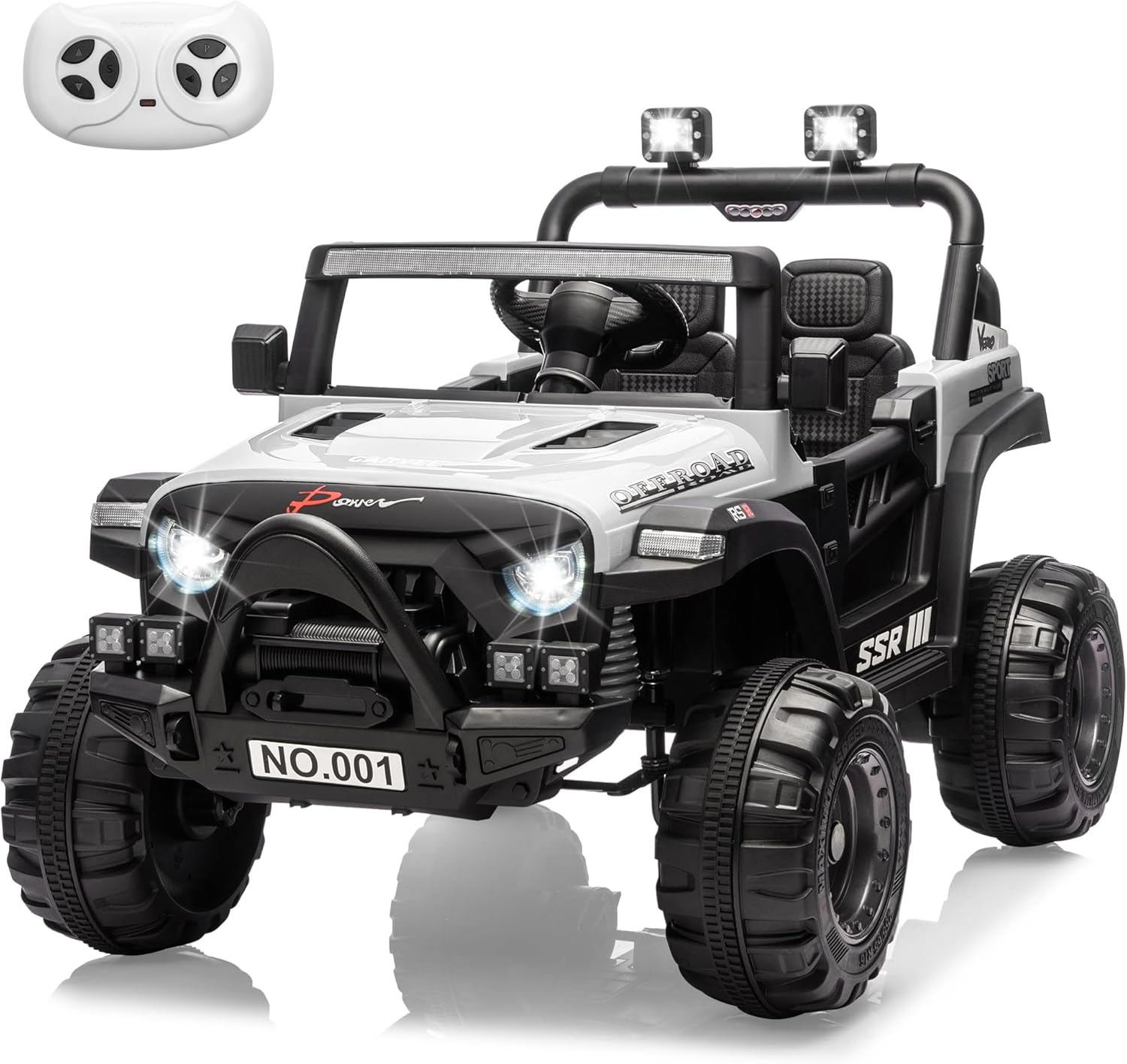 Electrodes Masters - Kids Ride On Truck Car, 12V Ride On Toy Battery Powered Vehicles w/Parent Remote, Spring Suspension price history on PriceWatchPro