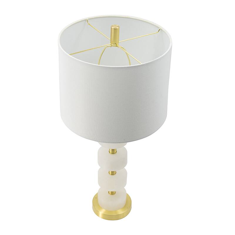 Angle. Dexmalle - Dexmalle-Marble Table Lamp-White+Gold.