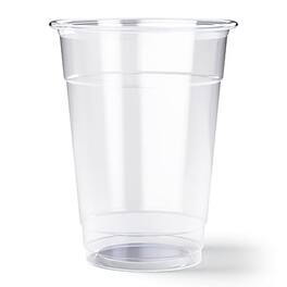 Perk - Plastic Cold Cup, 16 Oz., 50/Pack - Clear