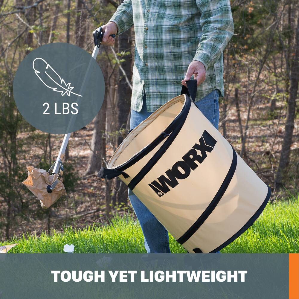 The text on the image reads "2 LBS LWORX TOUGH YET LIGHTWEIGHT."