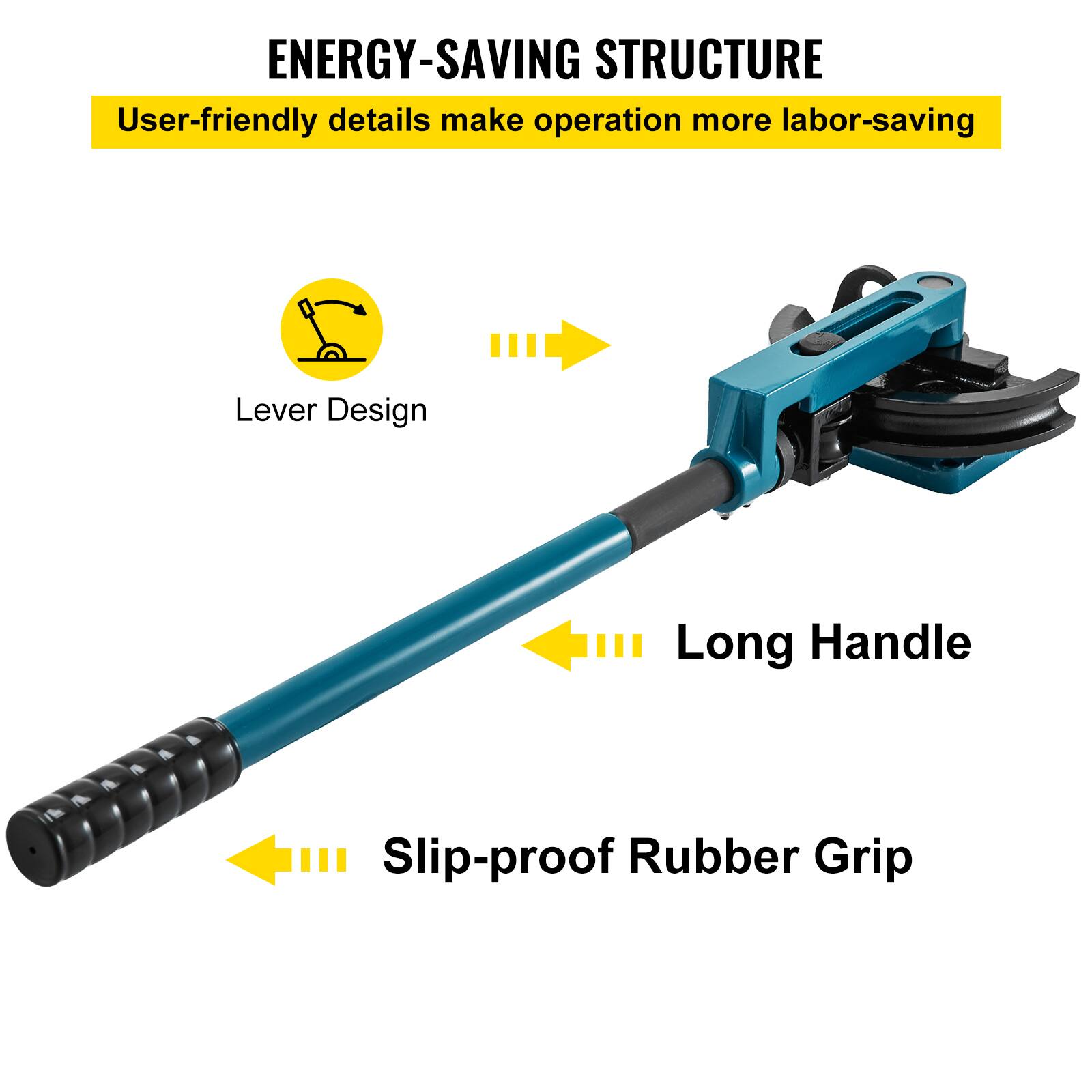 ENERGY-SAVING STRUCTURE  
User-friendly details make operation more labor-saving  

- Lever Design  
- Long Handle  
- Slip-proof Rubber Grip