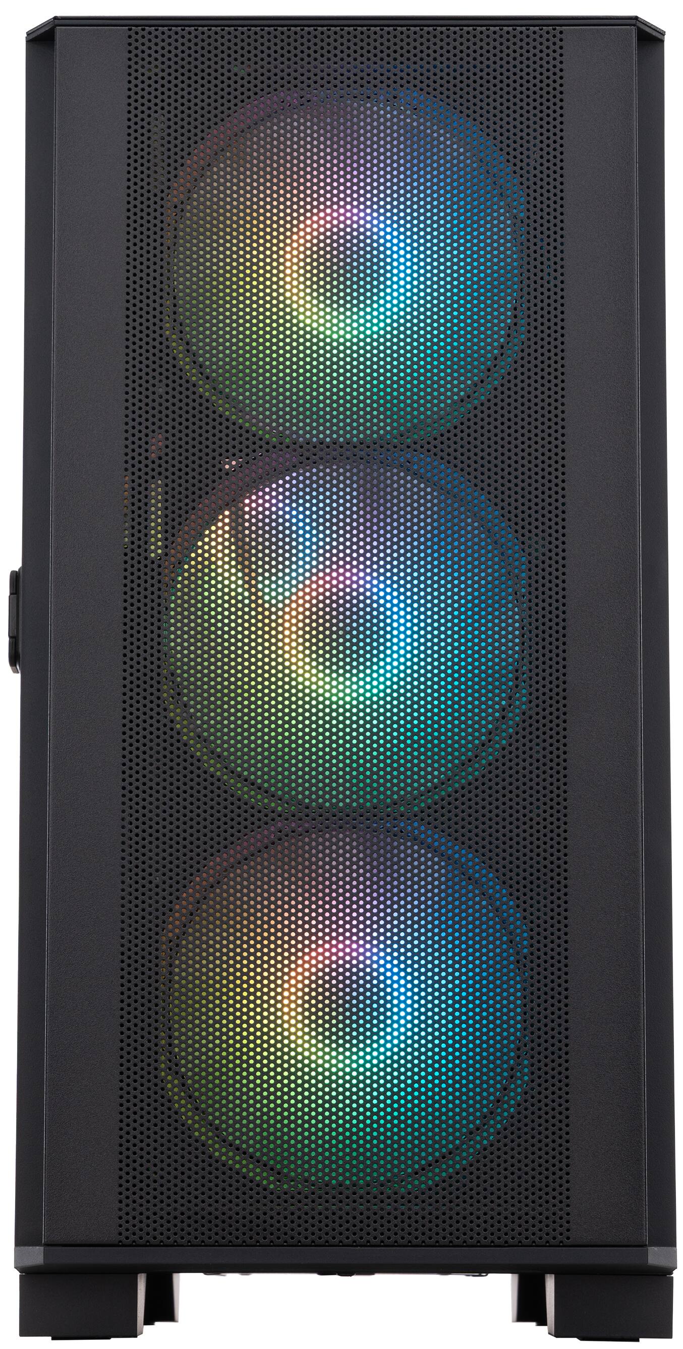 Angle. ADVANCED BATTLESTATIONS - ABS Aquilon Aqua Gaming PC - Windows 11 - Intel Core i7-14700F - GeForce RTX 5060 Ti - 32GB DDR5 - 1TB - black.