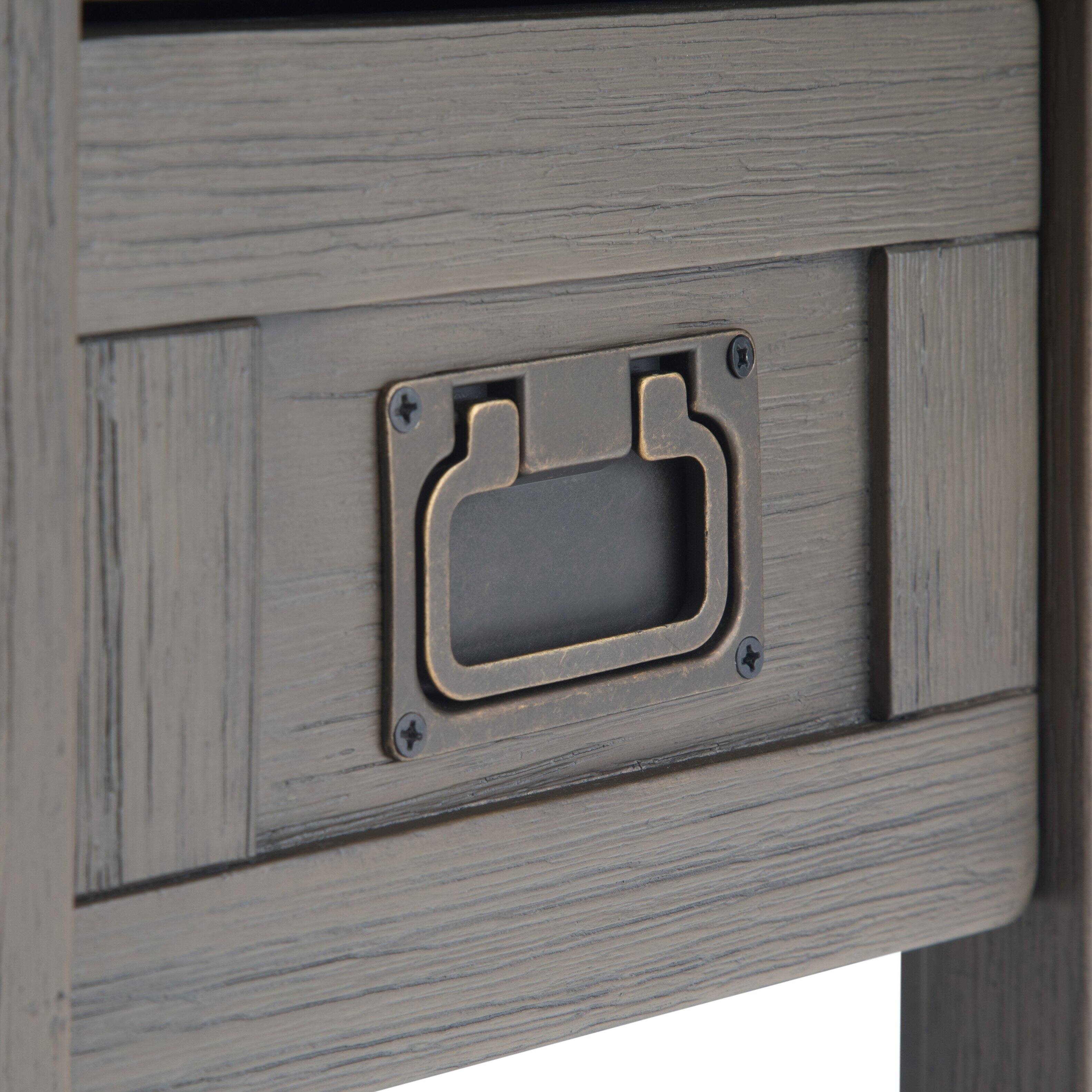 Alt View 14. Simpli Home - Monroe Narrow Side Table - Farmhouse Grey.