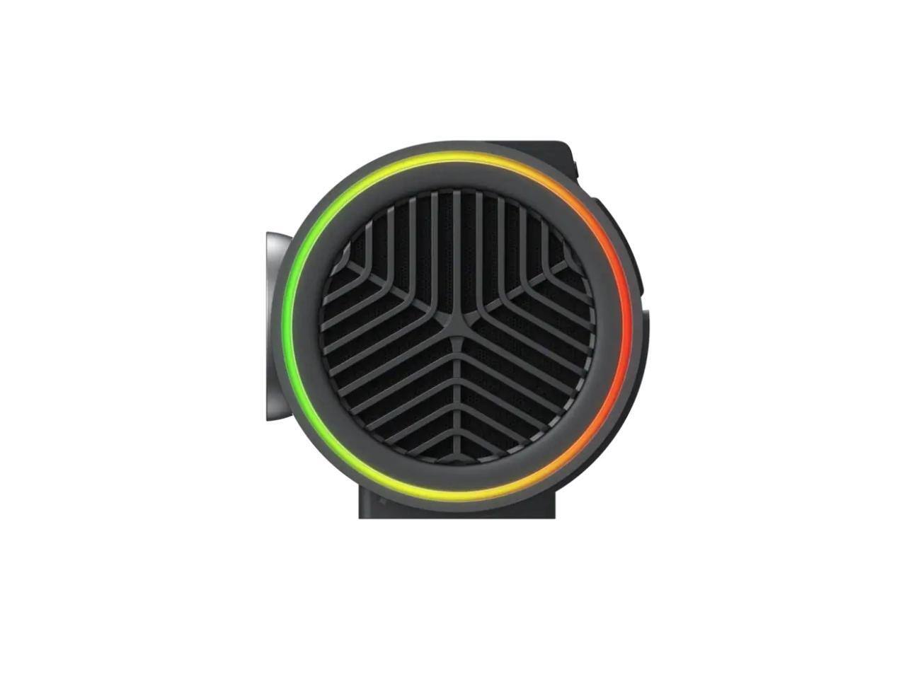 Alt View 5. JmGO - JmGO PicoPlay+ 1080P Google TV Mini Projector, 8W Dolby, 3D, HDR10, WiFi/Bluetooth - Black - Black.