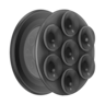 PopSockets - MagSafe Suck-Up Universal Magnetic Suction Grip & Mount with Adapter Ring for Cell Phones - Black