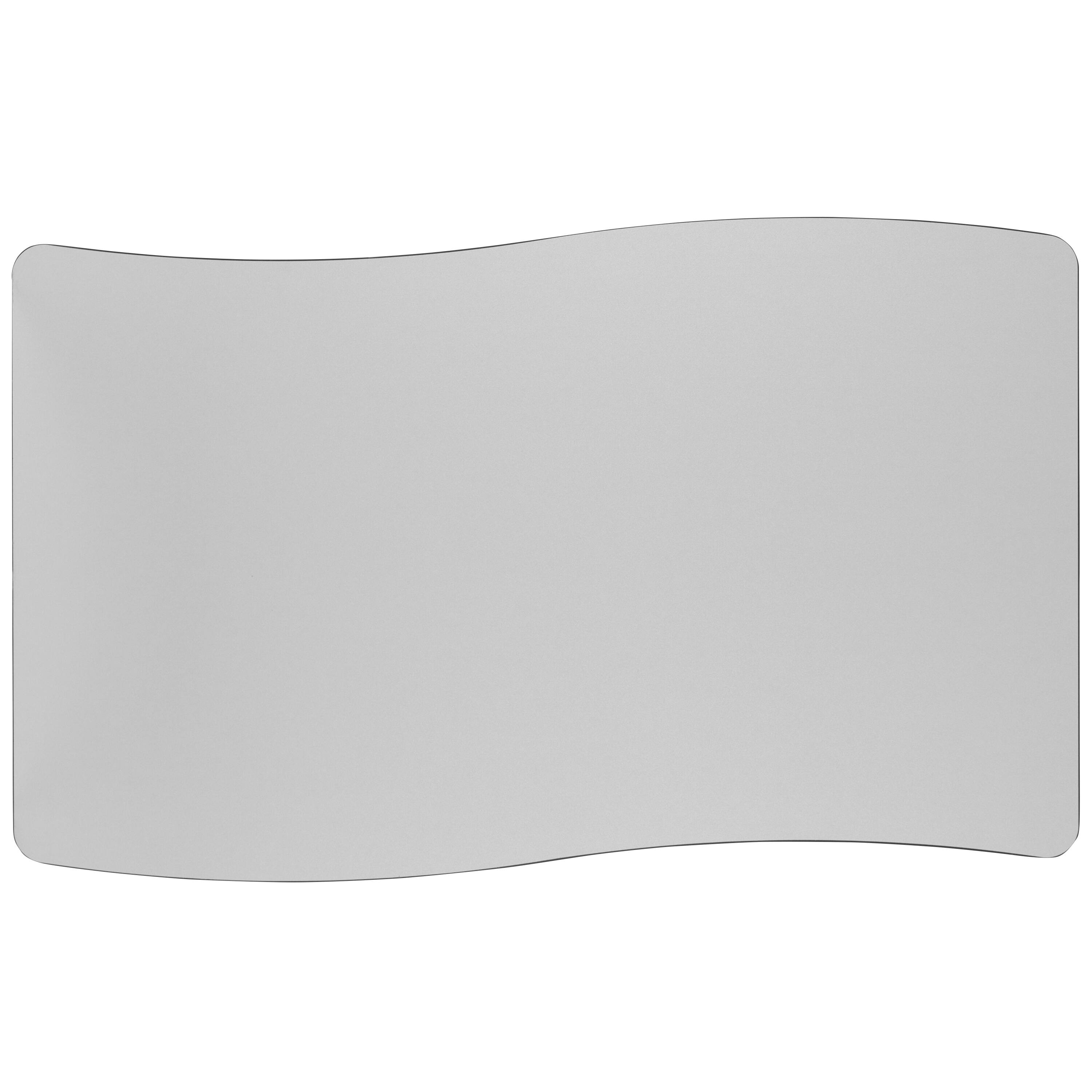 Alt View 6. Emma + Oliver - 28"W x 47.5"L Rectangle Wave Flexible Collaborative Adjustable Height Activity Table - Grey.