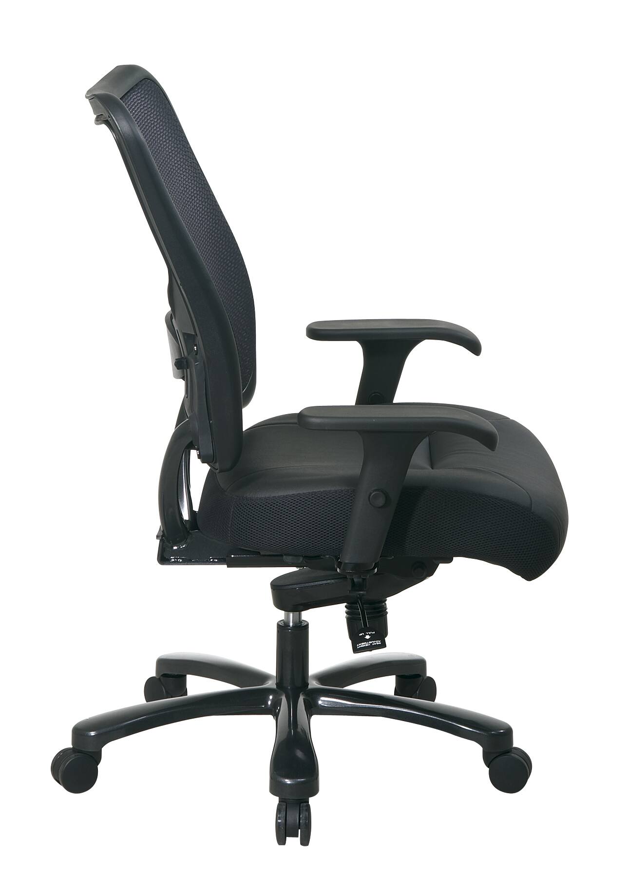 Left. Office Star Products - Big & Tall AirGrid® Back Chair - Black.