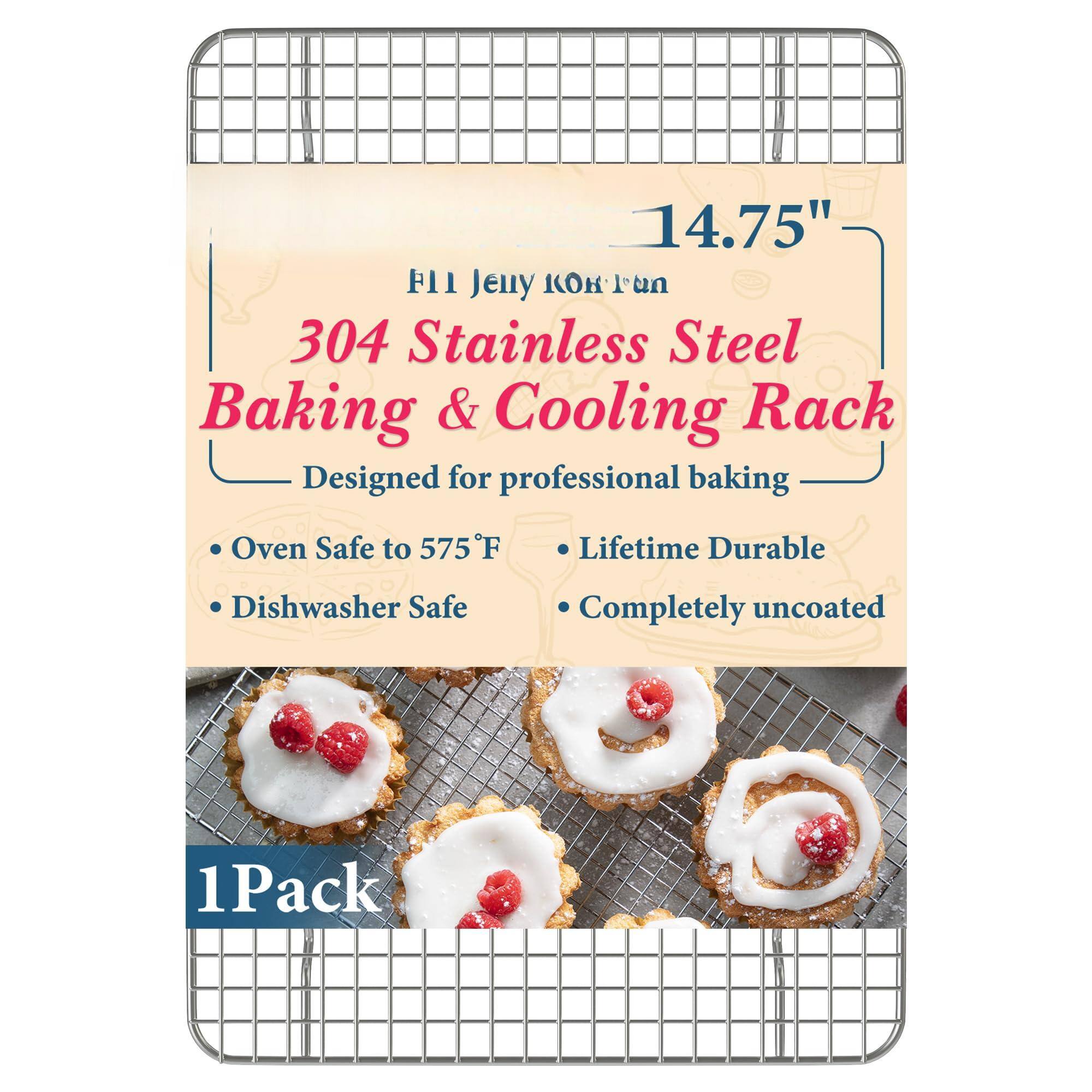 Stylel Star - Racks For Cooking And Baking - 11.5"x16.5" Oven Safe Stainless Steel Heavy Duty Rack Tight-wire Fits Half Sheet Pan R...