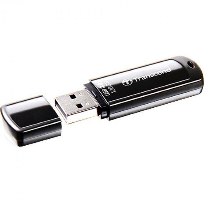 Transcend - 128GB JetFlash 700 USB 3.0/Micro USB Flash Drive (OTG) - 128 GB - USB 3.0 - Black