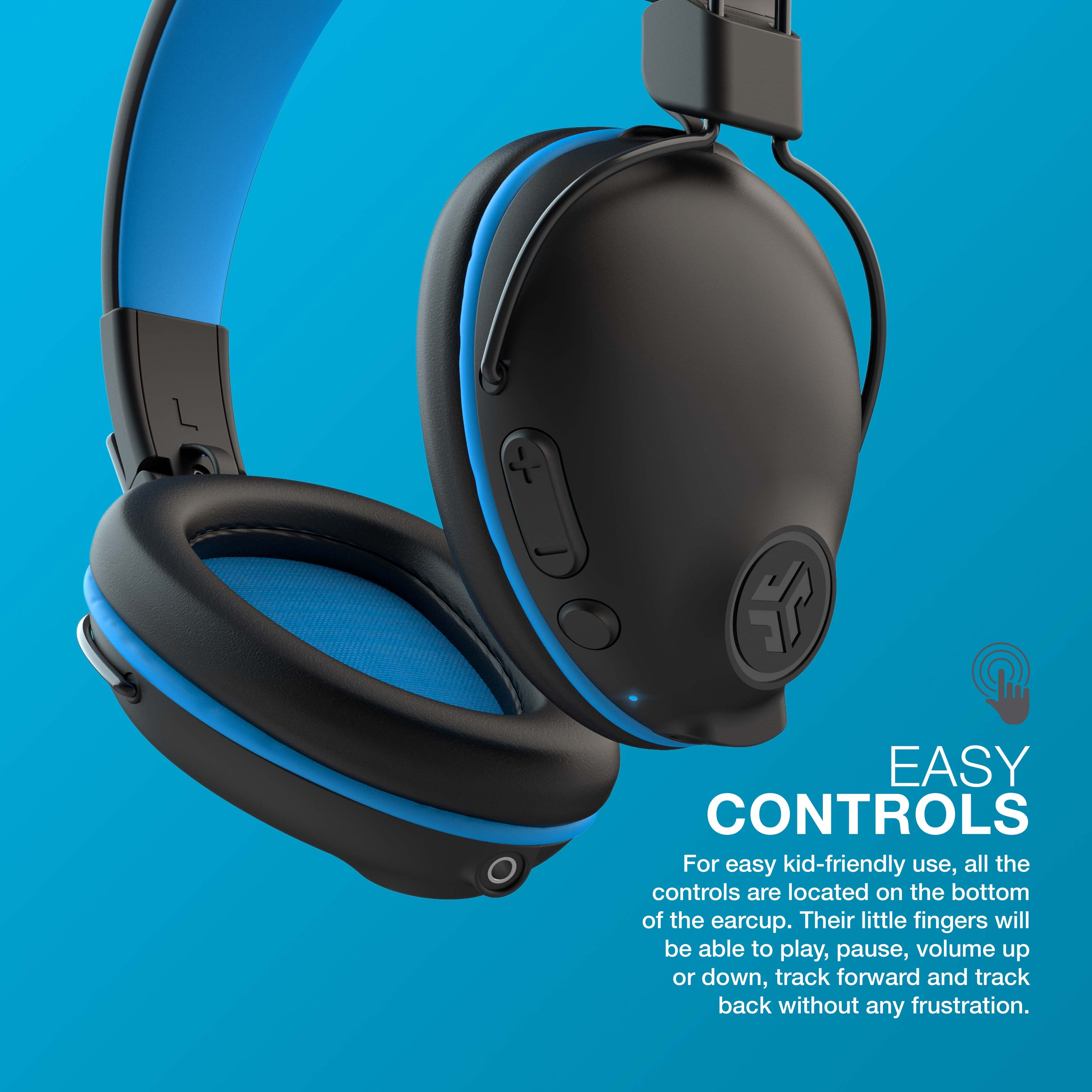Easy Controls: For easy kid-friendly use, all the controls are located on the bottom of the earcup. Their little fingers will be able to play, pause, volume up or down, track forward, and track back without any frustration.