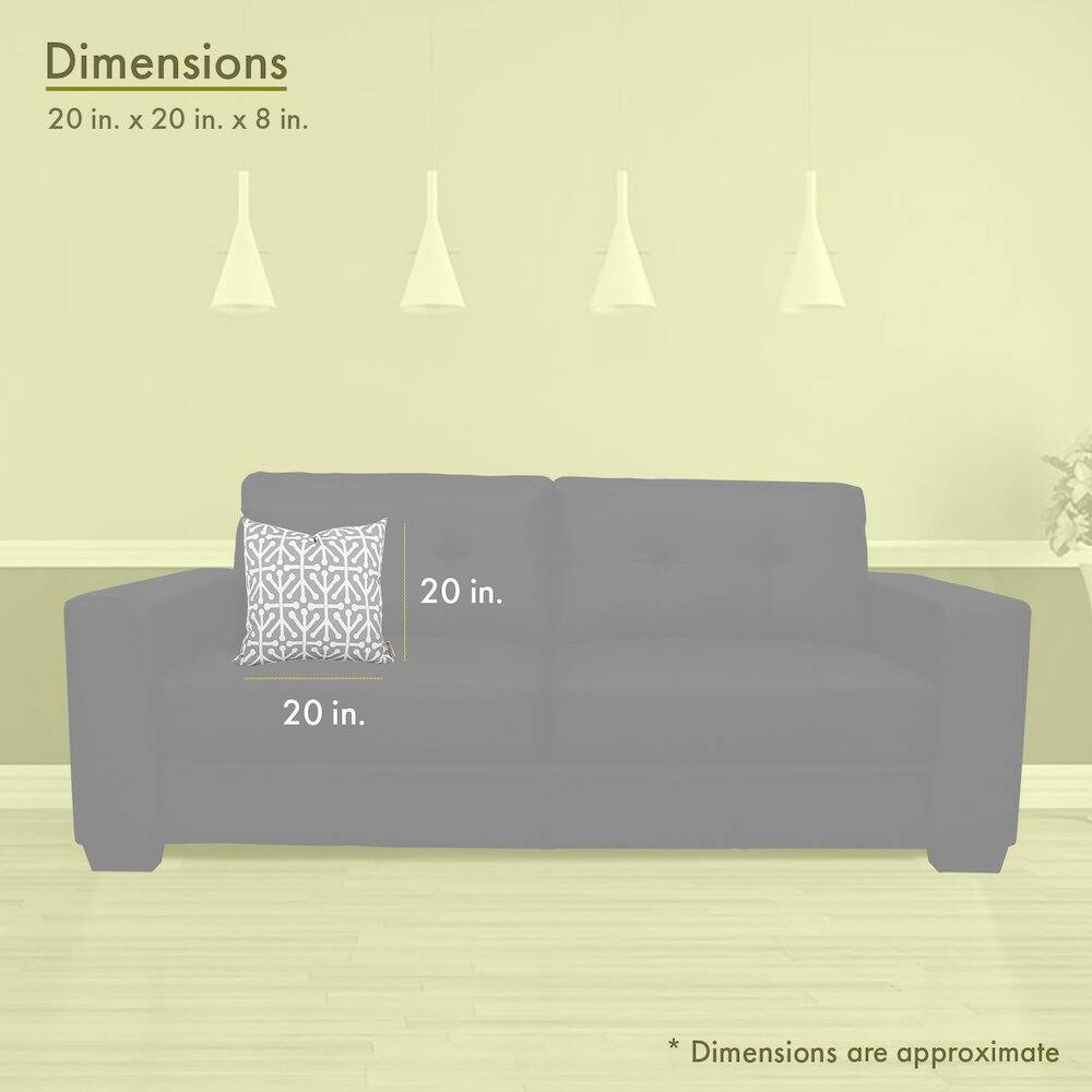 Dimensions  
20 in. x 20 in. x 8 in.  

20 in.  
20 in.  

*Dimensions are approximate