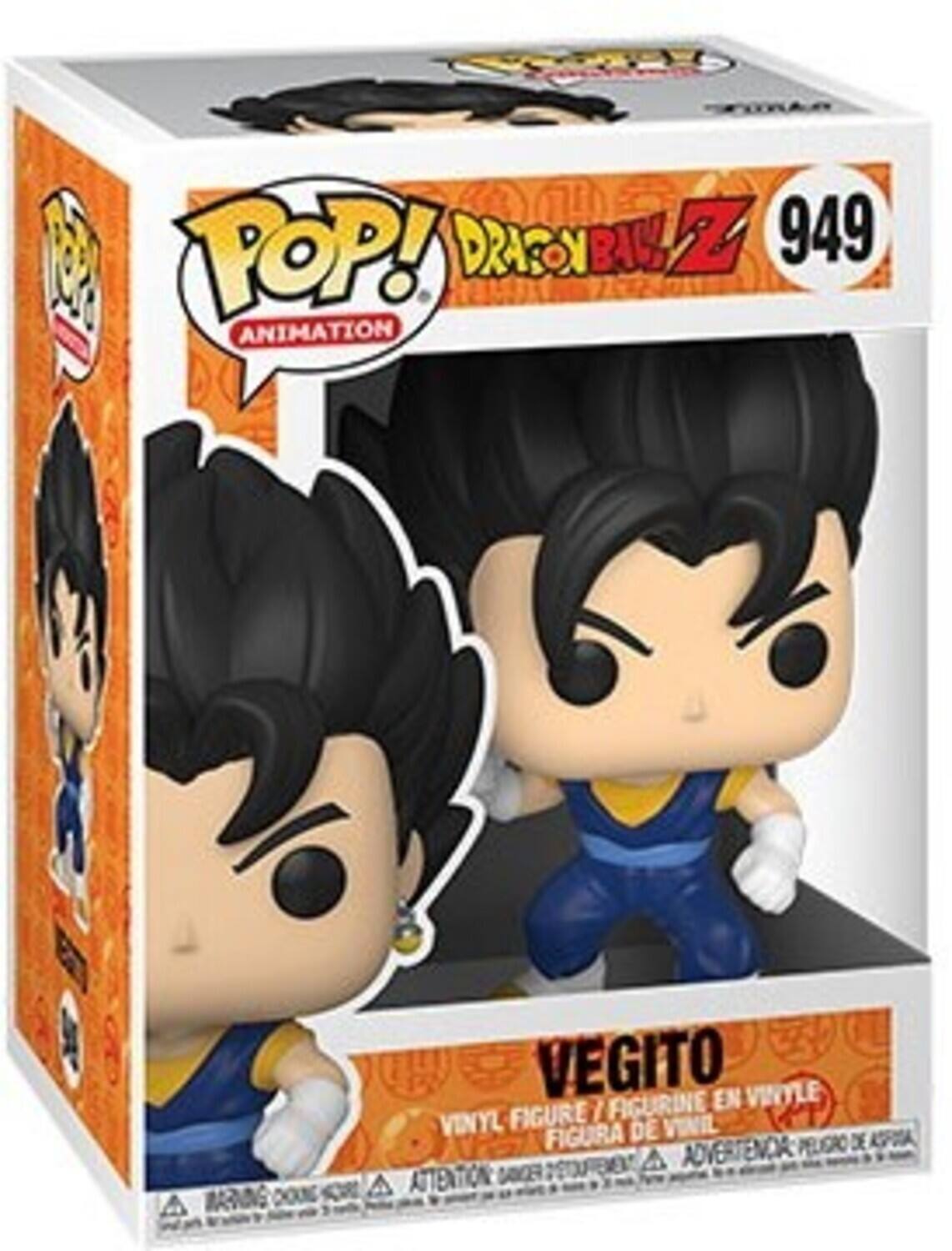 POP! DRAGON BALL Z 949 ANIMATION VEGITO VINYLE 7 FIGURINE EN VINYL FIGURE DE VINIL FIGURA ADVERTENCIA PELIGRO DE CHOQUE NETUFEE A A ATTENTION FOR