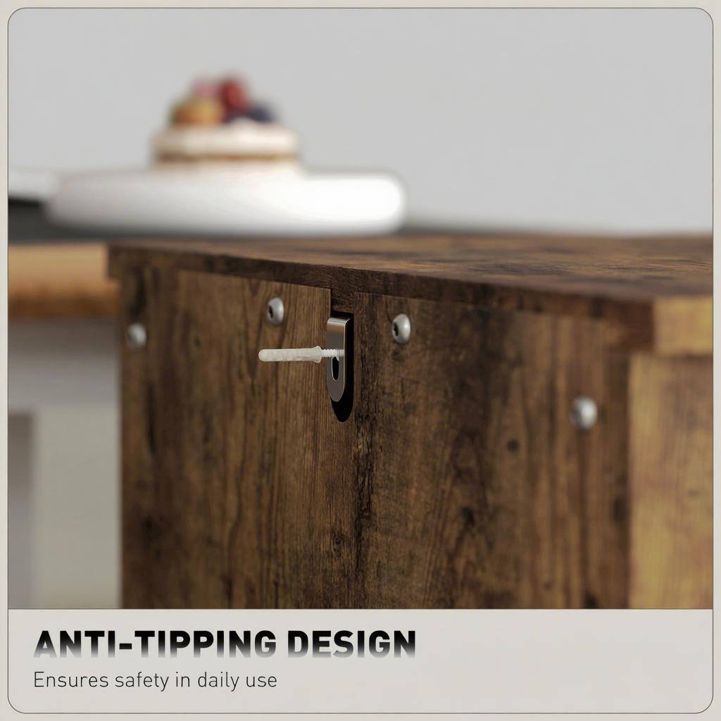 ANTI-TIPPING DESIGN  
Ensures safety in daily use