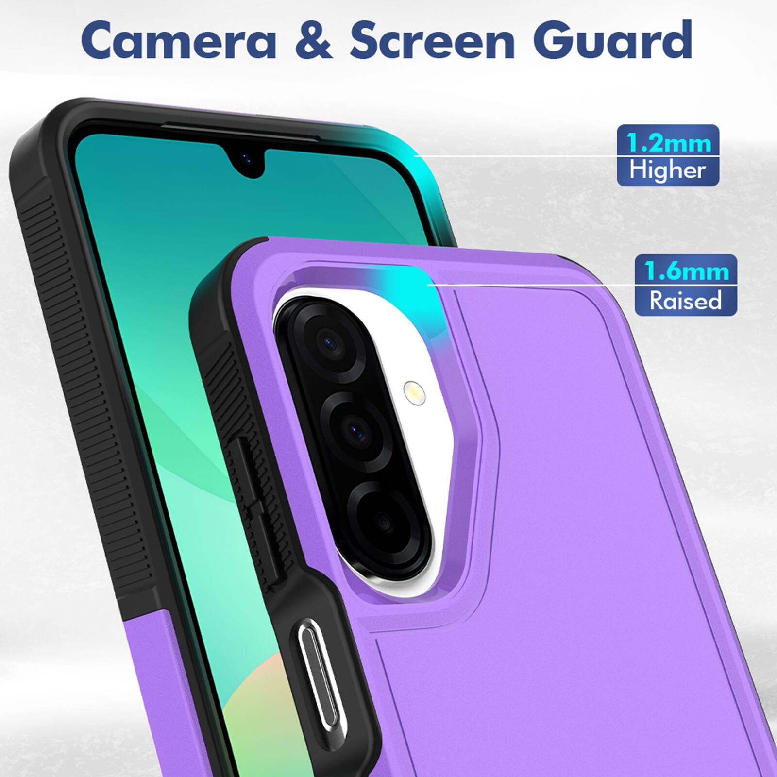Camera & Screen Guard

1.2mm Higher

1.6mm Raised