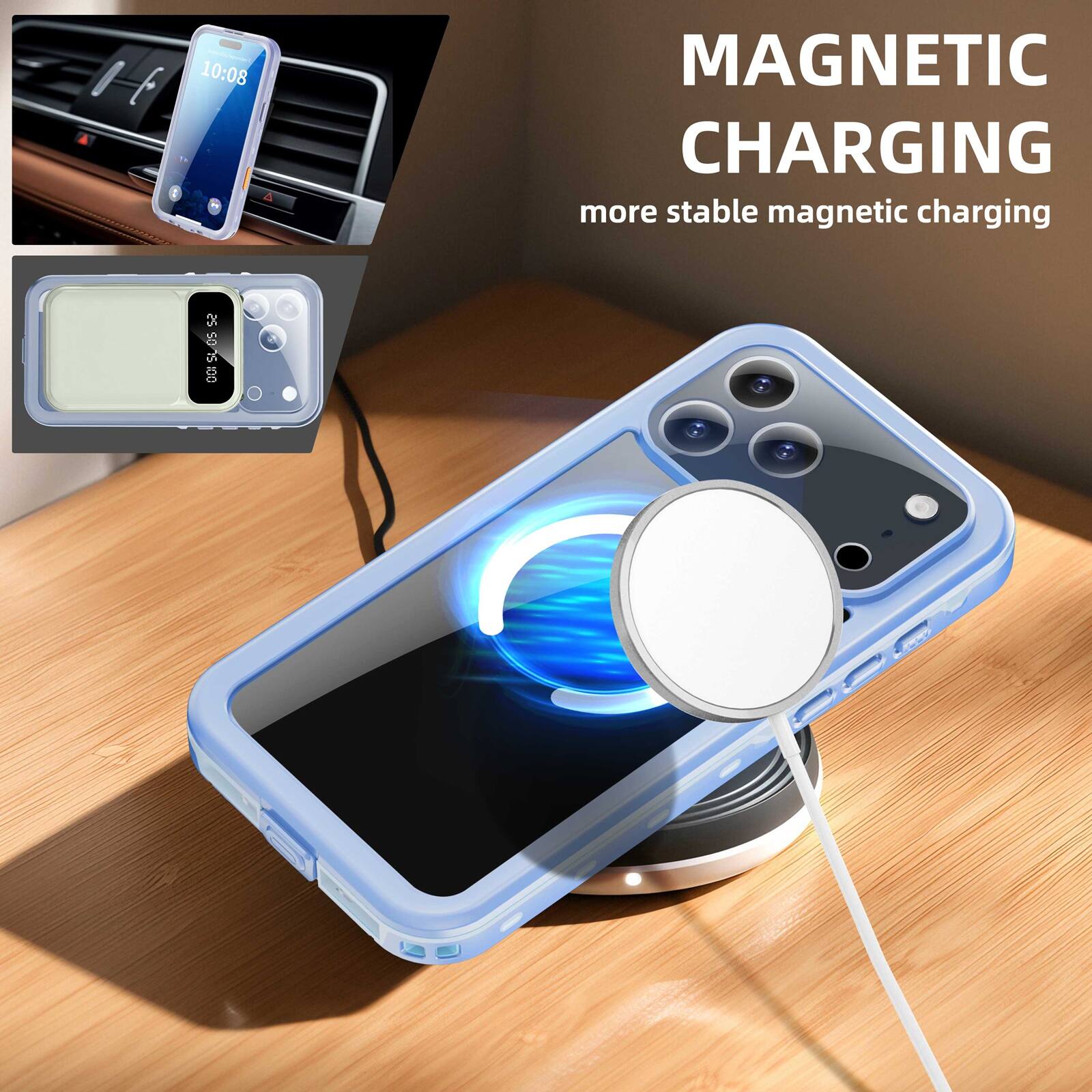 10:08  
MAGNETIC CHARGING  
more stable magnetic charging
