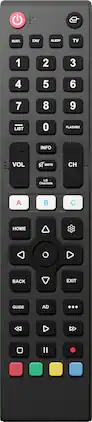 Insignia™ - Replacement Remote for LG TVs - Black