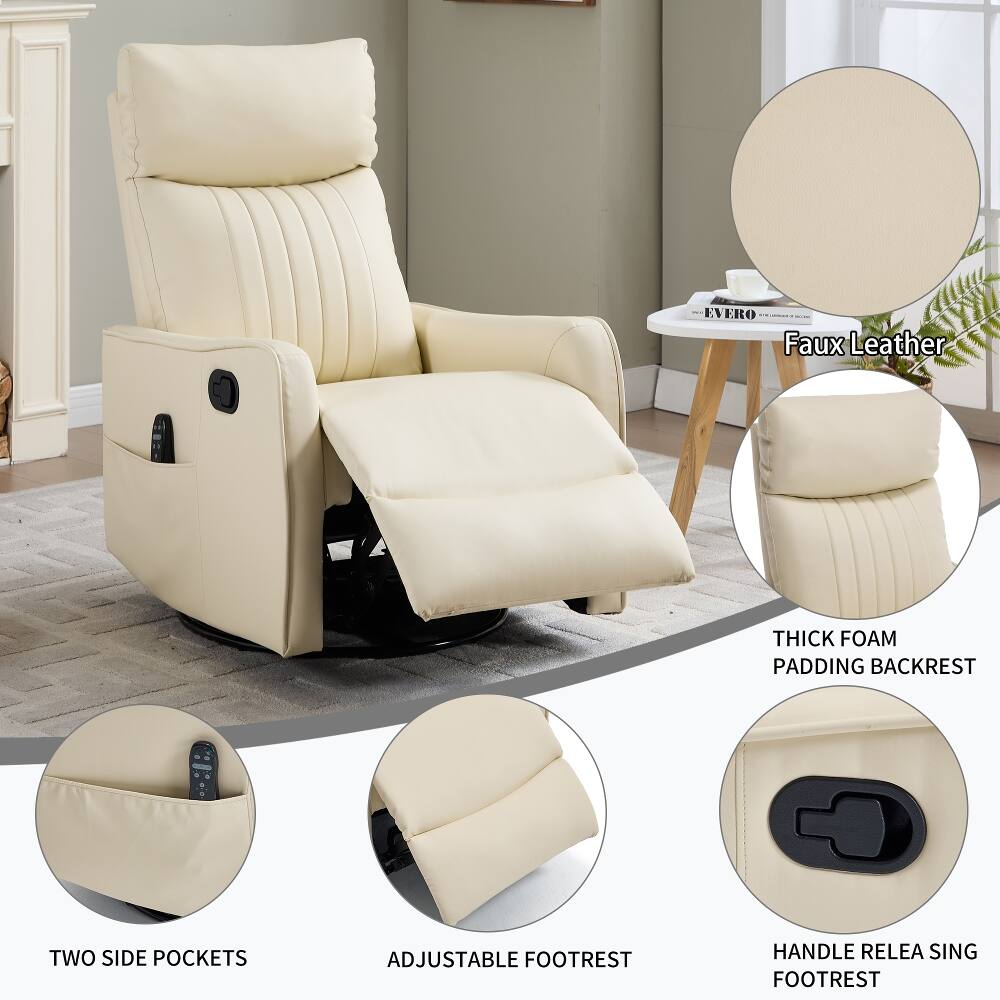 EVERO Faux Leather  
THICK FOAM PADDING BACKREST  
TWO SIDE POCKETS  
ADJUSTABLE FOOTREST  
HANDLE RELEASE FOOTREST
