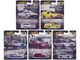 "Fast Wagons" 5 piece Set "Car Culture" 2024 Series J Diecast Model Cars by Hot Wheels - Multicolor