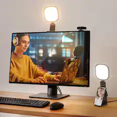 Front. Neewer - Basics 5" 10W USB Monitor Light for Video Calls, Bi-Color, CRI95.