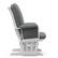 Alt View 15. Storkcraft - Tuscany Glider and Ottoman - White/Gray.